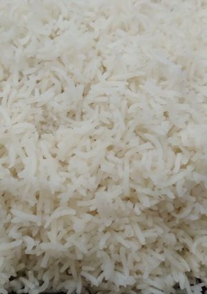 A picture of Plain boiled rice.