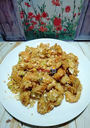 Foto resep Udang telur asin
