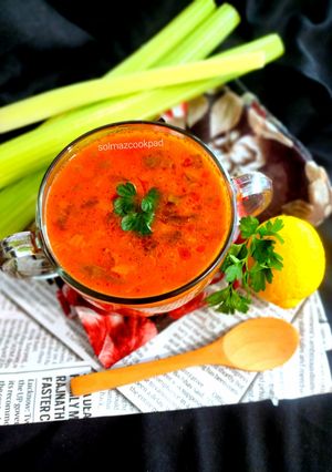 عکسی از دستور سوپ کرفس solmaz