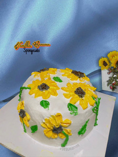 Foto resep Vanila Banana Sponge Cake Tepung Premix