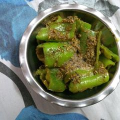 A picture of Masala mirchi🥒.