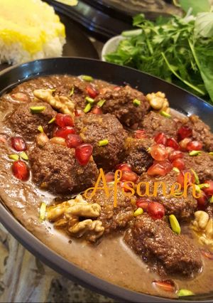 عکسی از دستور کوفته ریزه اناری