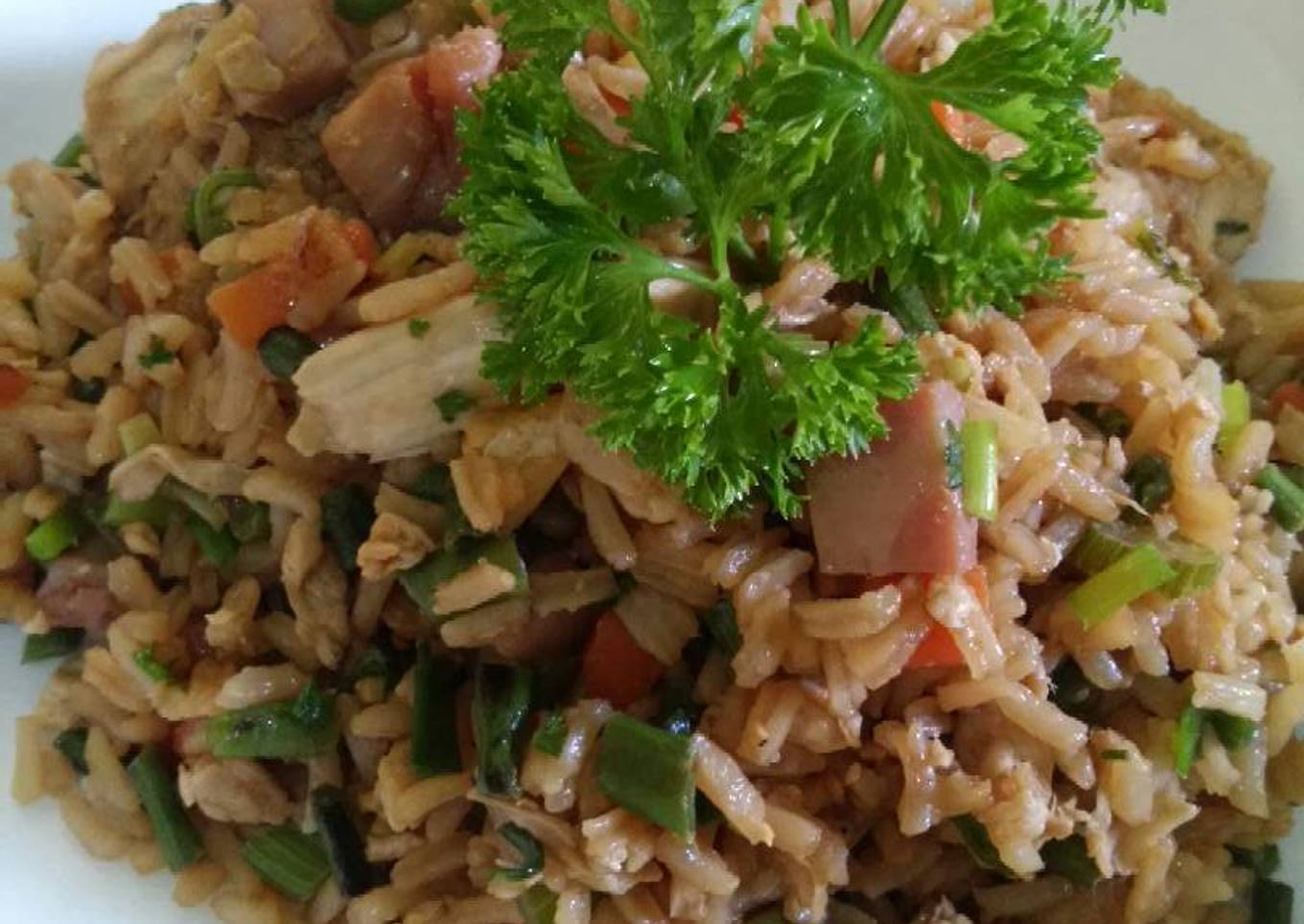 Chofan de pollo a mi estilo casero