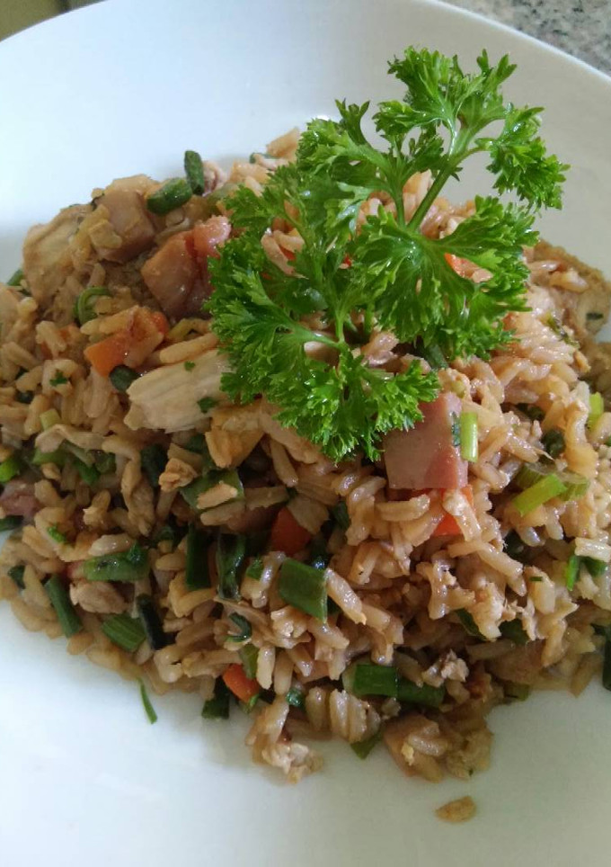 Una foto de Chofan de pollo a mi estilo casero