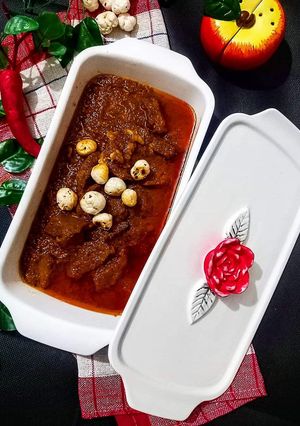 A picture of Bhopali Taar Gosht.