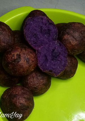 Foto resep Bola Bola Ubi Ungu
