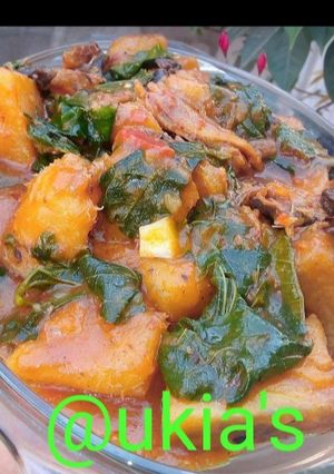 A picture of Yam porridge.