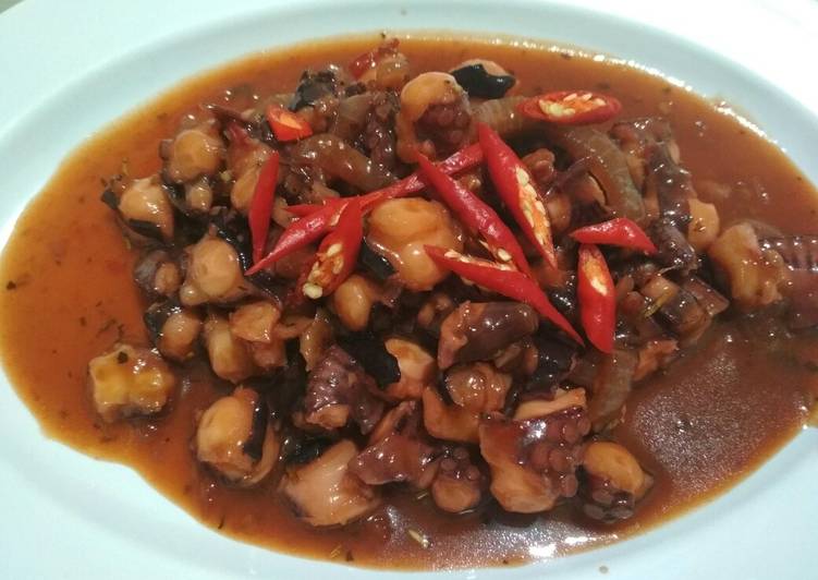 Cara Memasak Gurita saus bangkok 🐙 Anti Gagal