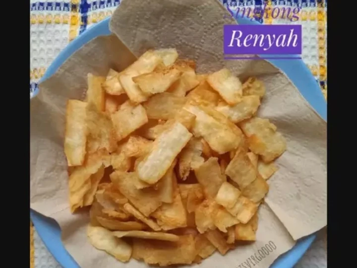 Cara Mudah Membuat Resep #362. Keripik Singkong Renyah yang Lezat Anti Ribet, Mantap Sekali