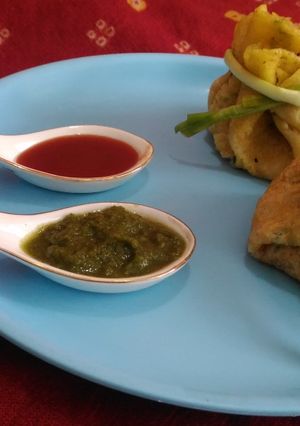 A picture of Moong dal potli.