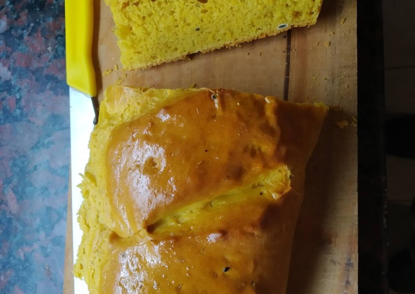 Pan de calabaza con semillas de sésamo