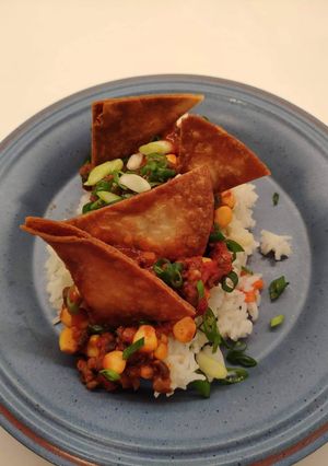 Vegetáriánus Chilis bab recept fotója