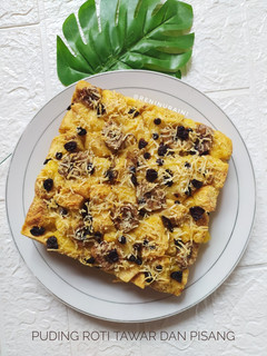 Foto resep Puding Roti Tawar dan Pisang