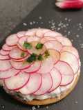 Spring Pink Radish Tartlets