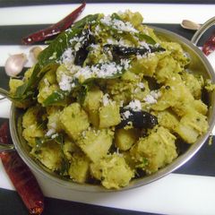 Raw Banana Thoran - Kerala Style A picture of Raw Banana Thoran - Kerala Style.