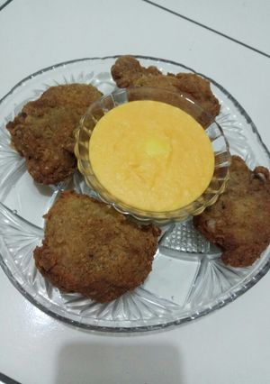Foto resep Fried Chicken dan Saus Keju ala Mama L
