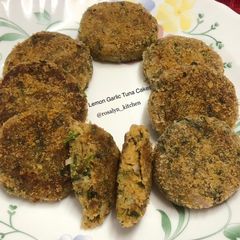 Lemon Garlic Tuna Cakes A picture of Lemon Garlic Tuna Cakes.