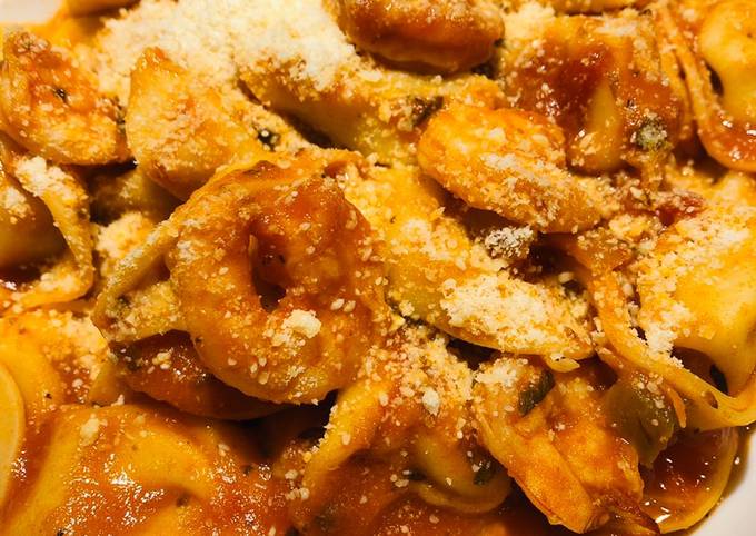 Recipe of Ultimate Tortellini with Shrimp 🍤