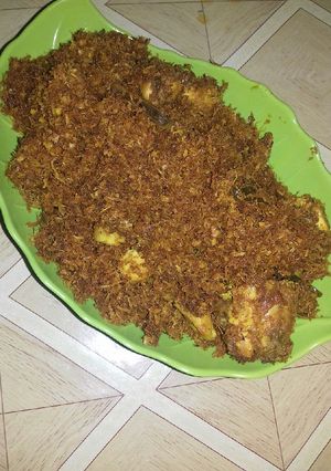 Foto resep Ayam serundeng ala sunda