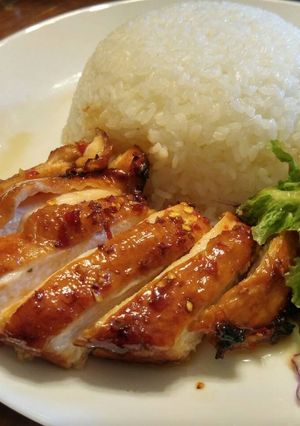 รูปของ ข้าวเสต็กไก่สไปซี่เทริยากิ