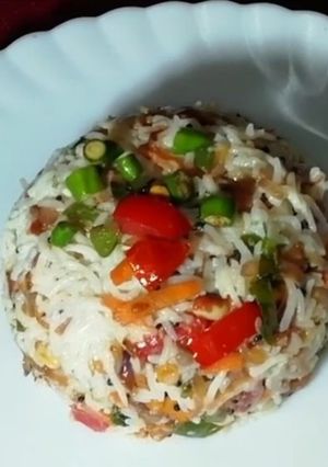 ভেজিটেবিল দহি চাওয়ল (Vegetable Curd Rice recipe in Bengali) রেসিপির প্রধান ছবি