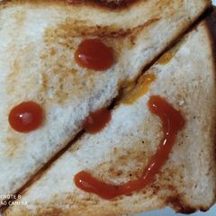 A picture of Spicy veg sandwich.