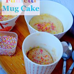 A picture of Eggless Funfetti Mug Cake Recipe.
