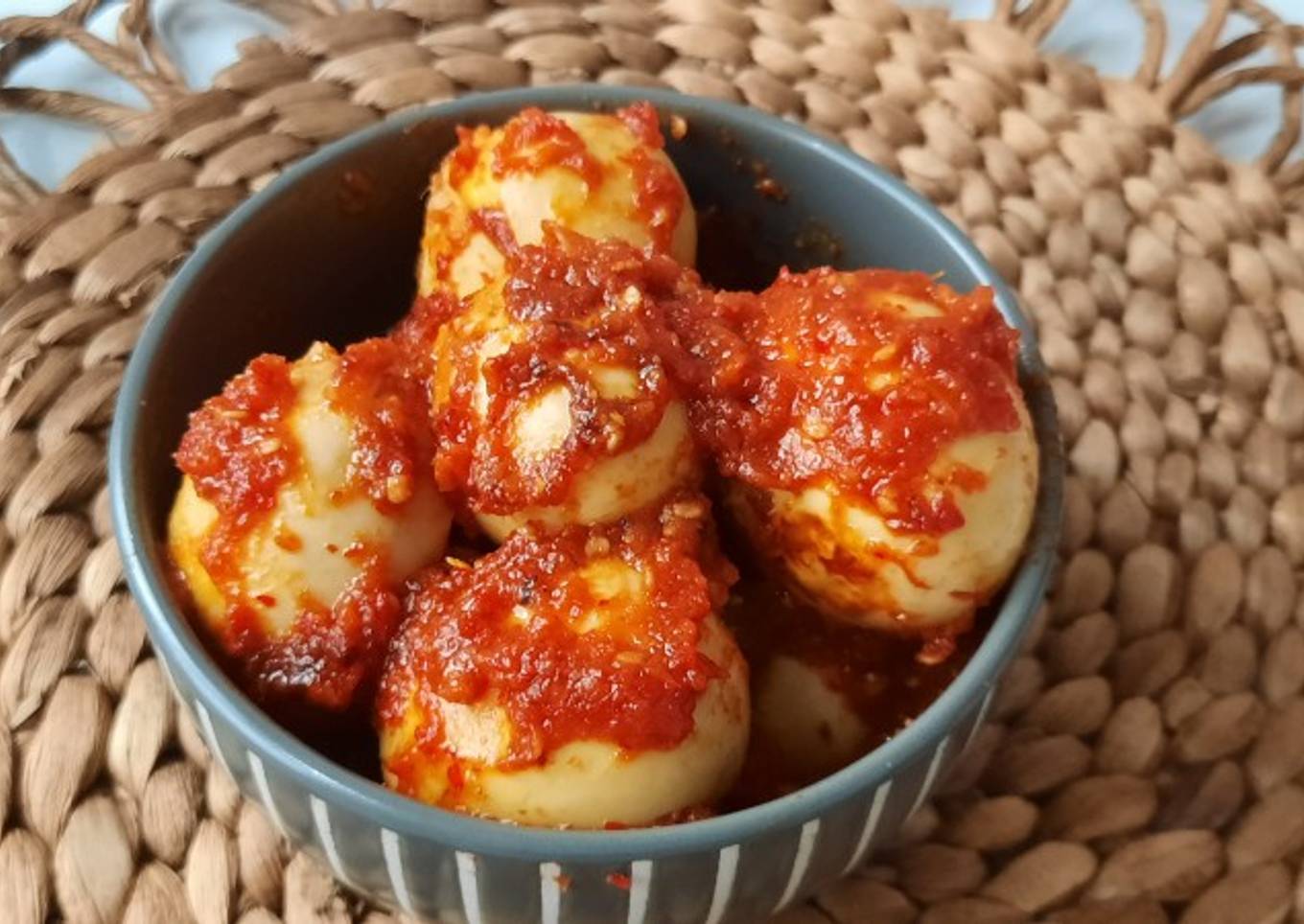 Telur balado kayak di warteg