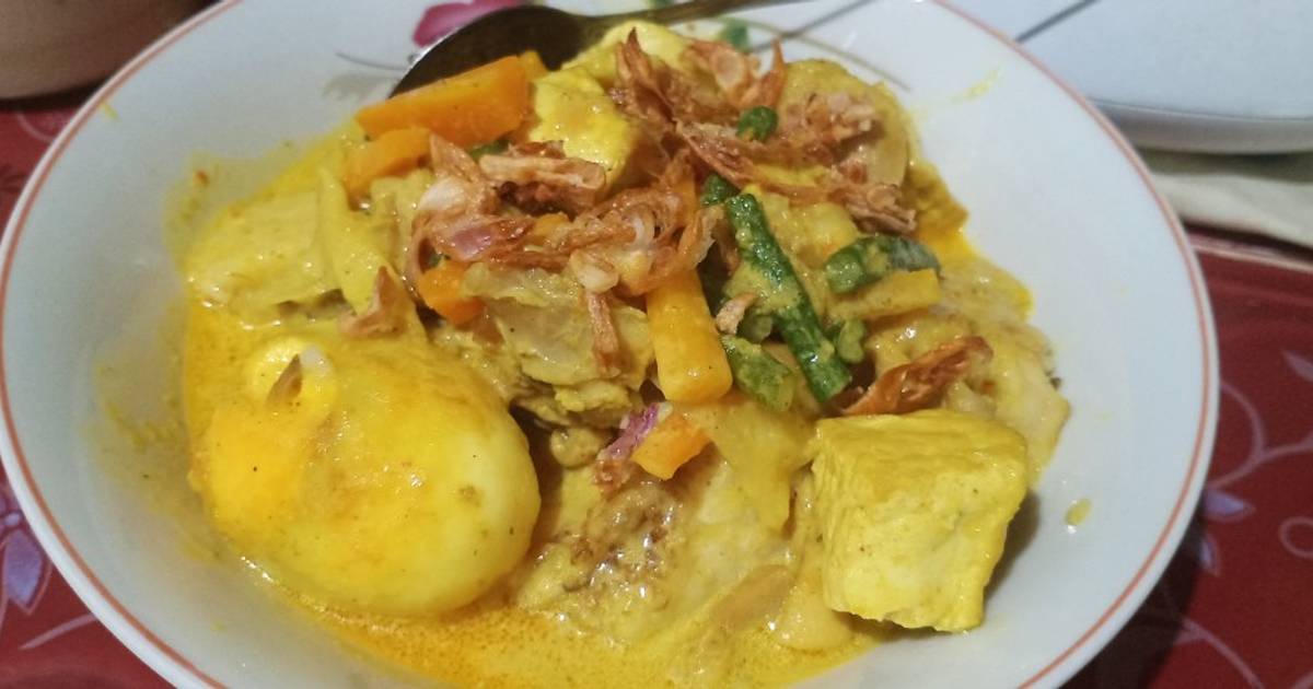 Resep Sayur Kacang Panjang Sayur Santan Sayur Lontong Oleh Ati