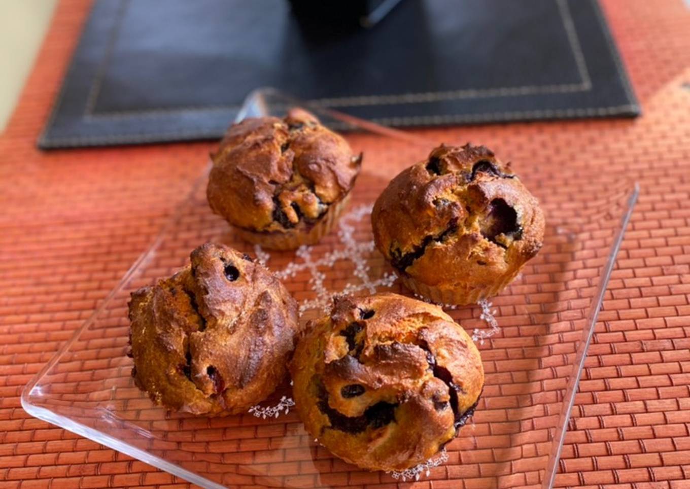 Muffin de arándano hiper proteico 💪