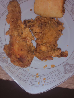 A picture of KFC chicken.