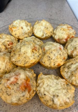A picture of 🍅🍃Tomato and Basil Cakes 🍃🍅.