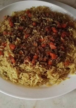 صورة لوصفة رز بالجزر