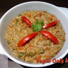 A picture of Vegetable Oats Upma Recipe.