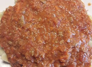 Una foto de Salsa tomate de carne y otros