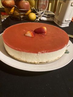 Una foto de Cheesecake sin horno🍰❤️