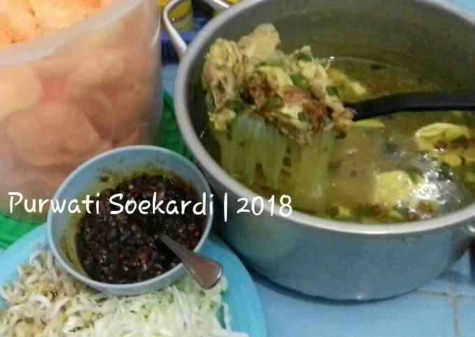 Resep Sop soto ayam jaman now..😋😘 Yang Laziss