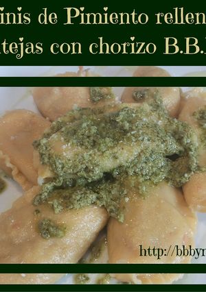 Foto principal de Tortellines de pimientos rellenos de lentejas