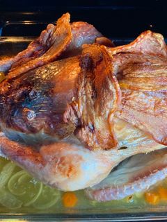 Una foto de Pavo asado relleno ¡Receta de Navidad!