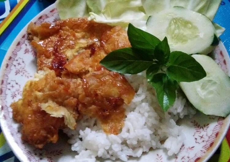 Cara Gampang Menyiapkan Telur geprek crispy Anti Gagal