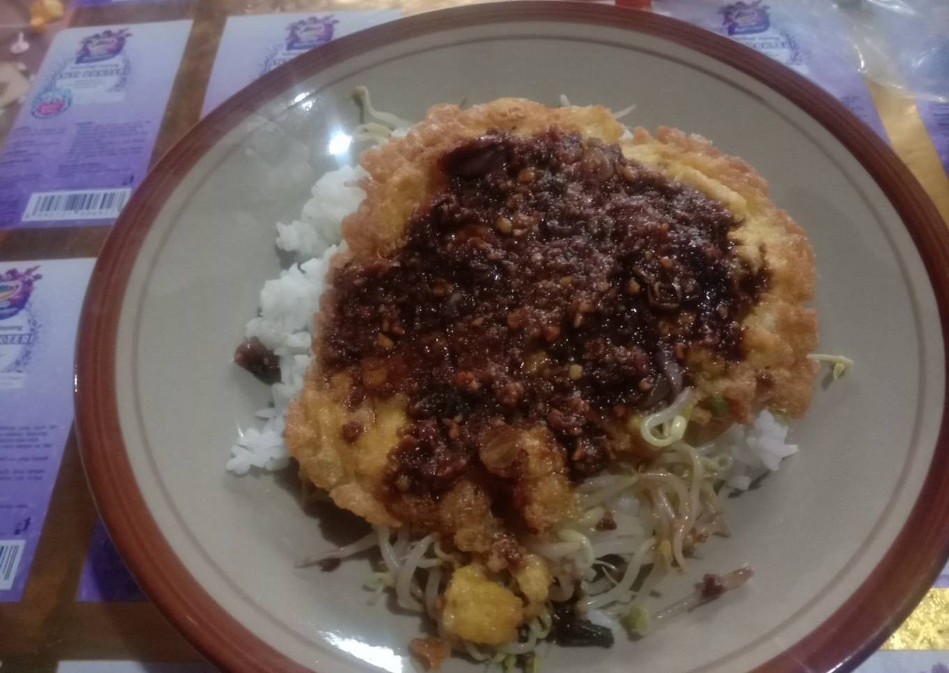 Tahu telur simple