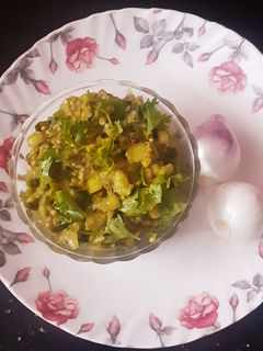 हिरव्या वांग्याचे भरीत (hirvya vangyach bharit recipe in marathi) रेसिपी चे मुख्य फोटो