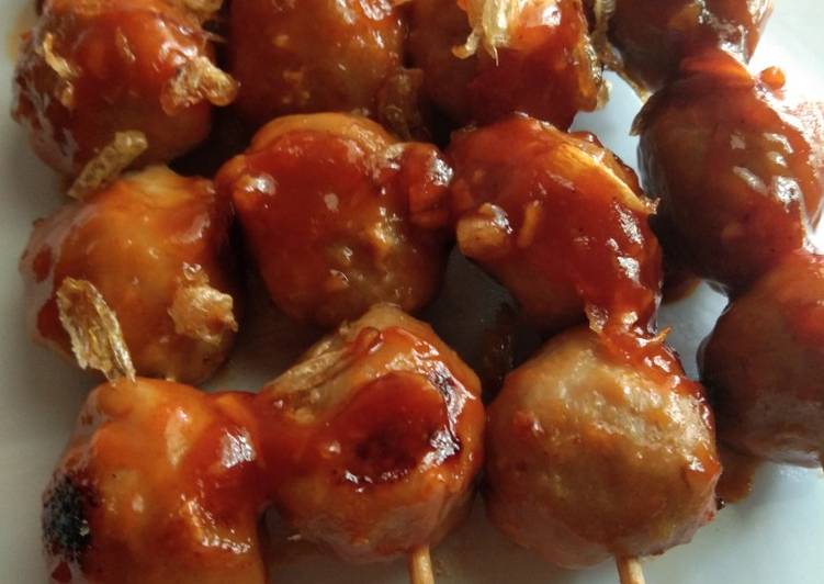 Resep Bakso bakar madu Lezat