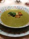 Blue Cheese and Spinach Cream Soup