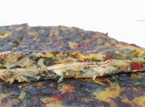 Una foto de Tortilla de Acelga rellena