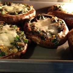 Una foto de Champignones rellenos