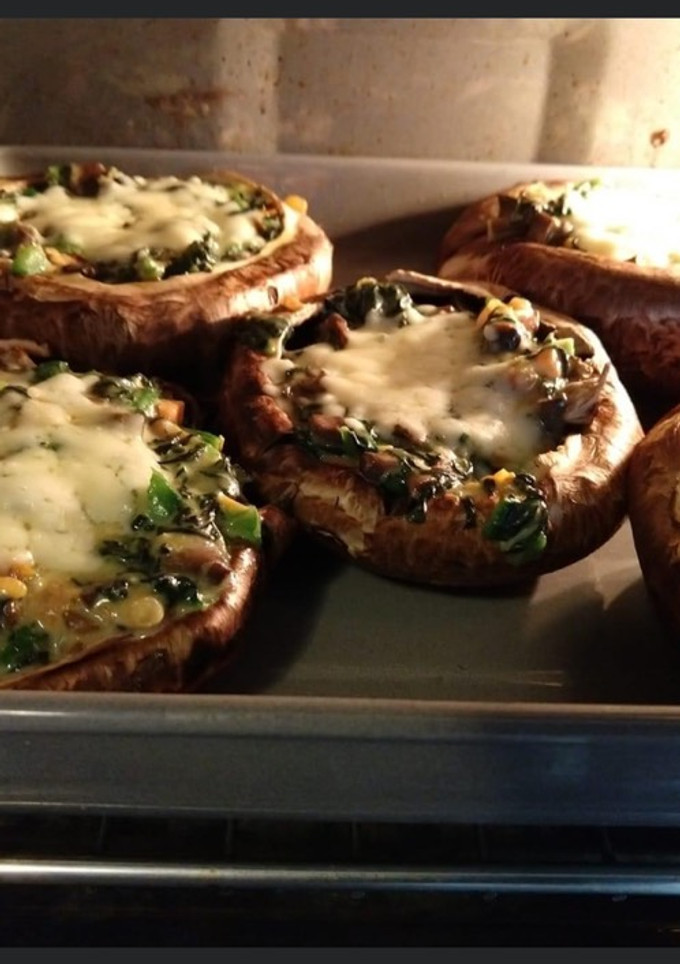Una foto de Champignones rellenos