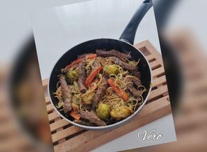 Une photo de Nouilles sautées au bœuf