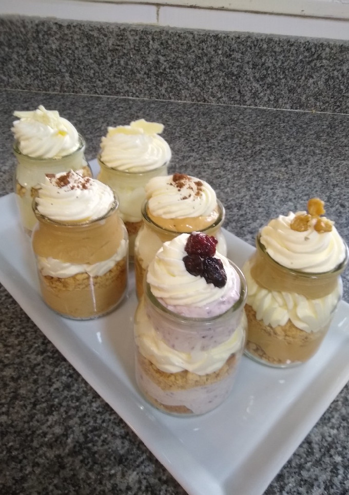 Una foto de Cheesecake en frascos