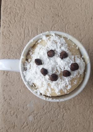 Una foto de Torta en taza sin huevo